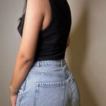 Load image into Gallery viewer, Black Crop Waistcoat