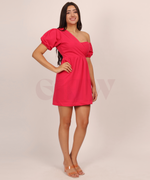 Load image into Gallery viewer, Gazelle One Shoulder Dress