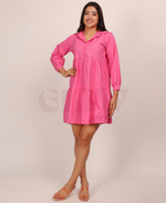 Load image into Gallery viewer, Collared Cotton Dress