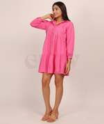 Load image into Gallery viewer, Collared Cotton Dress