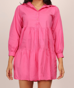 Load image into Gallery viewer, Collared Cotton Dress