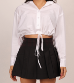 Load image into Gallery viewer, Crop Oversized Shirt