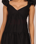 Load image into Gallery viewer, Nessa Black Maxi Dress