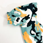 Load image into Gallery viewer, Printed Front Tie Crop Top