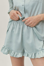 Load image into Gallery viewer, Green Satin Night Suit