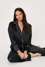 Load image into Gallery viewer, Black Nightsuit with Pants