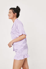 Load image into Gallery viewer, Purple Nightsuit w Shorts