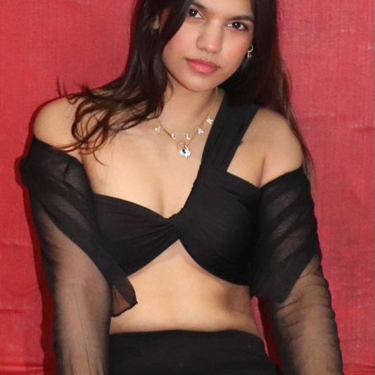 Black Twist Crop Top