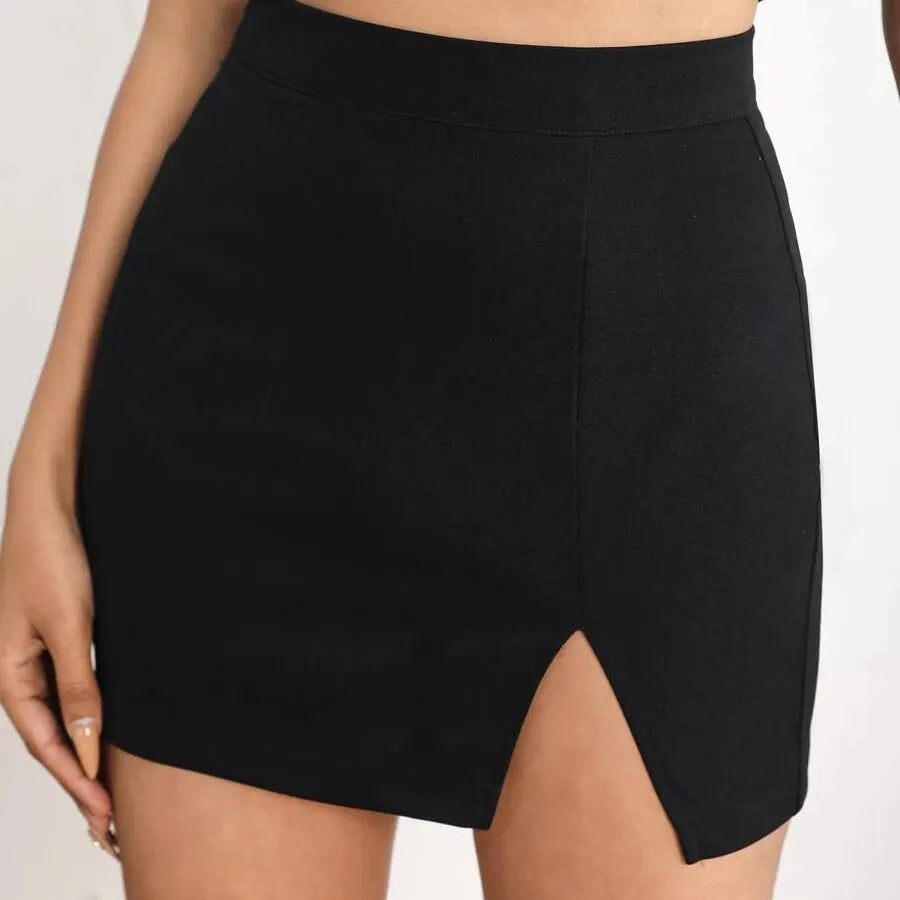 Black High Waist Skirt