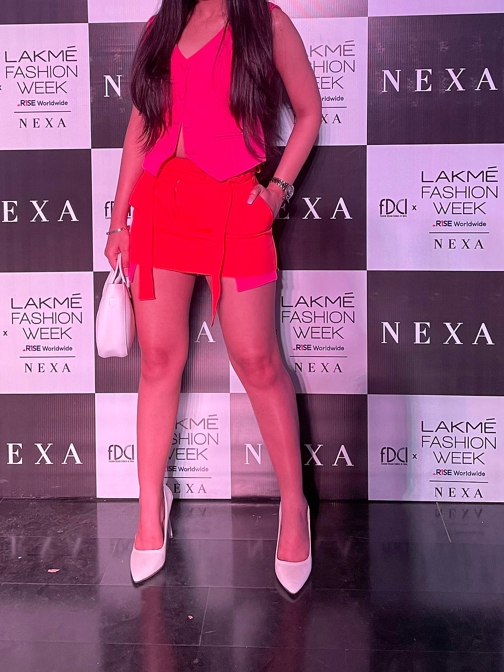 Pink Crop Waistcoat