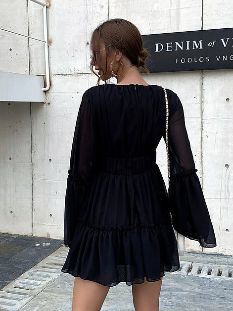 The Midnight Ruffle Dress