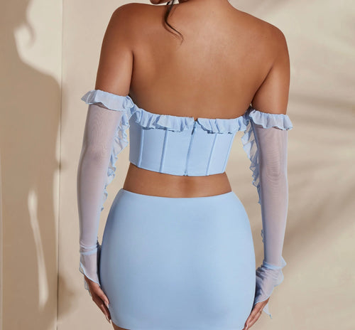Cowl Neck Corset