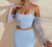 Cowl Neck Corset