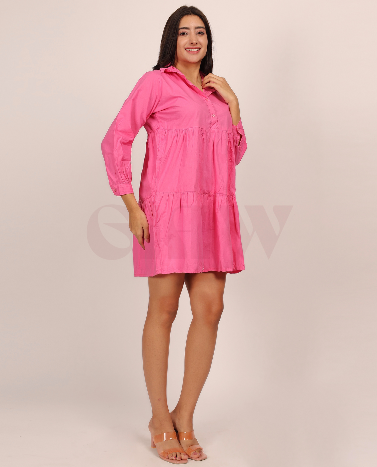 Collared Cotton Dress