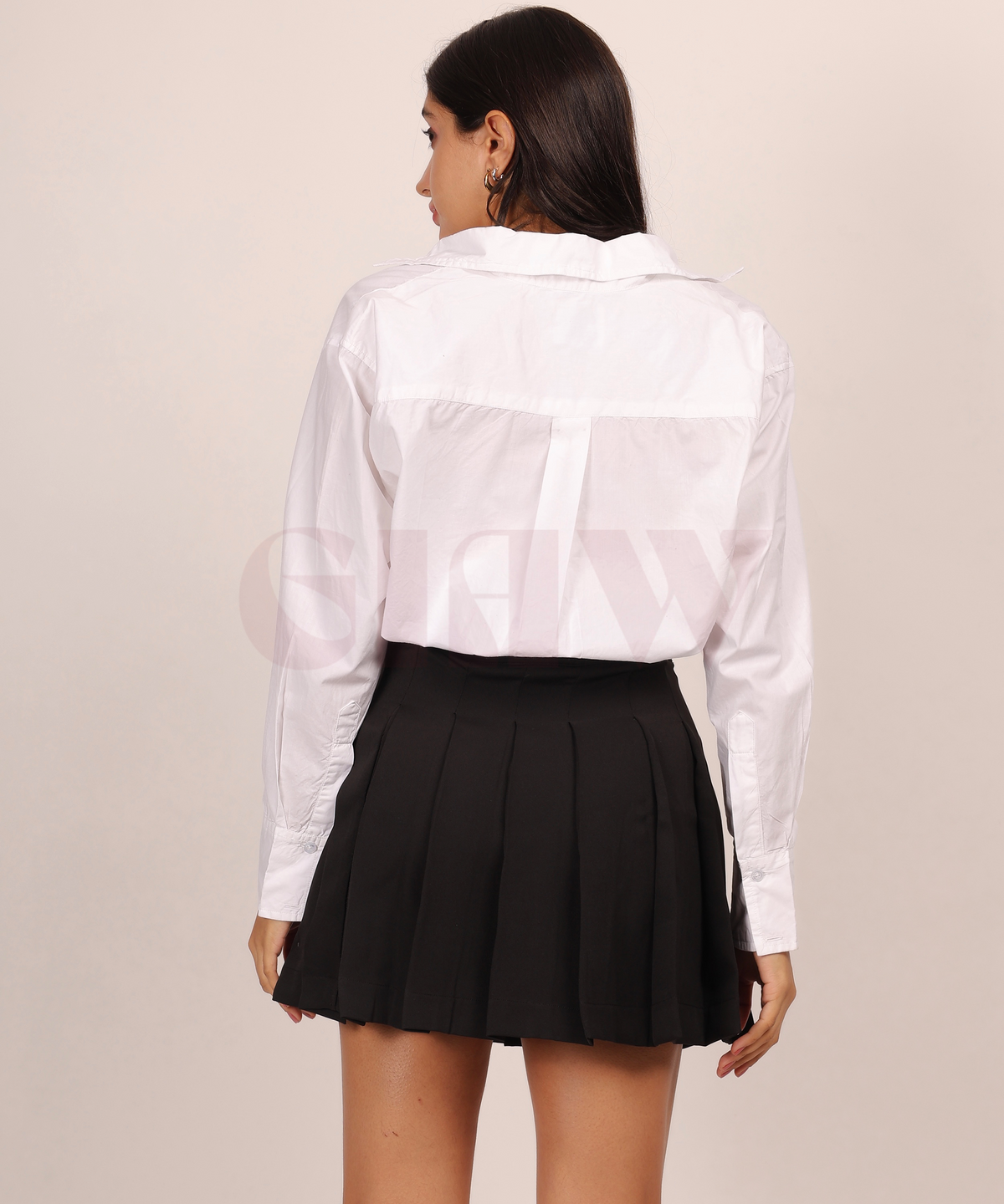 Crop Oversized Shirt