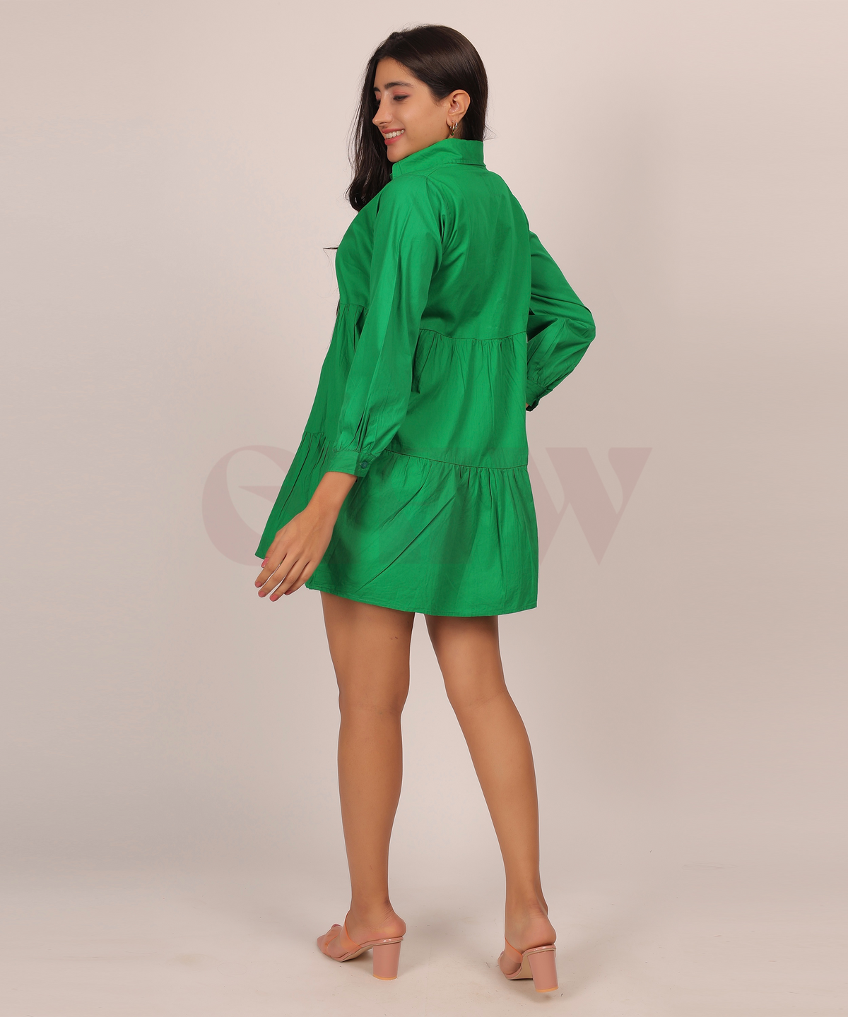 Collared Cotton Dress