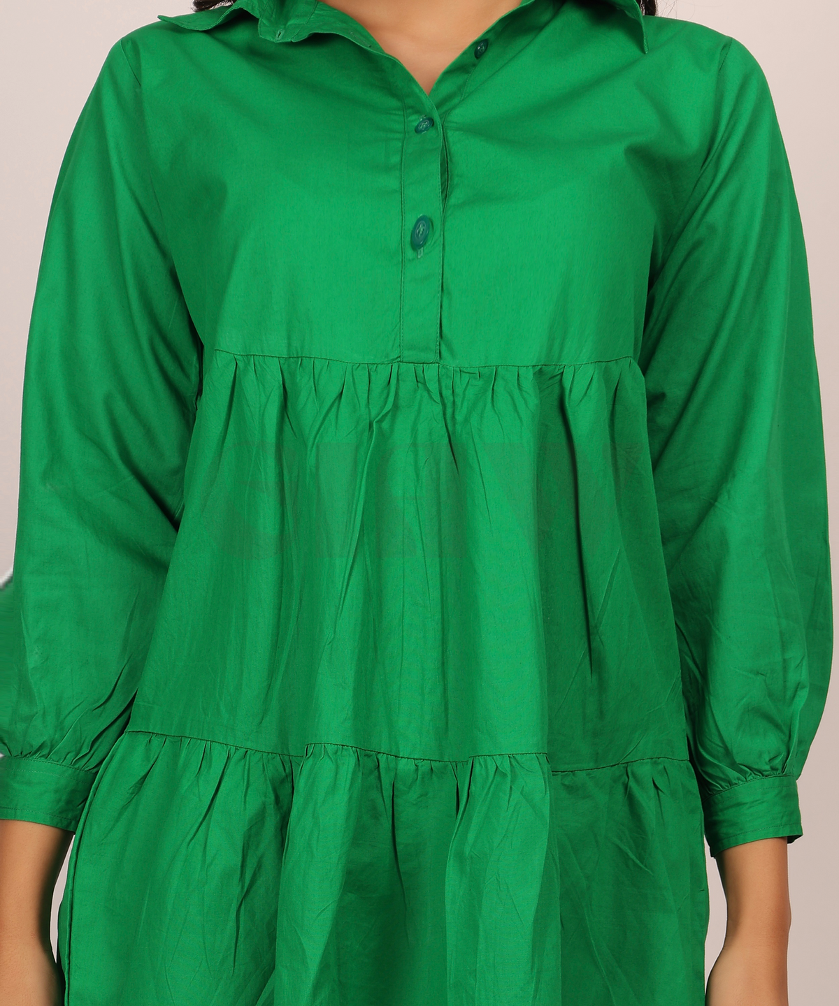 Collared Cotton Dress