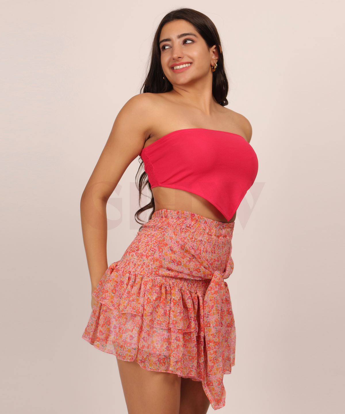 Pink tube top