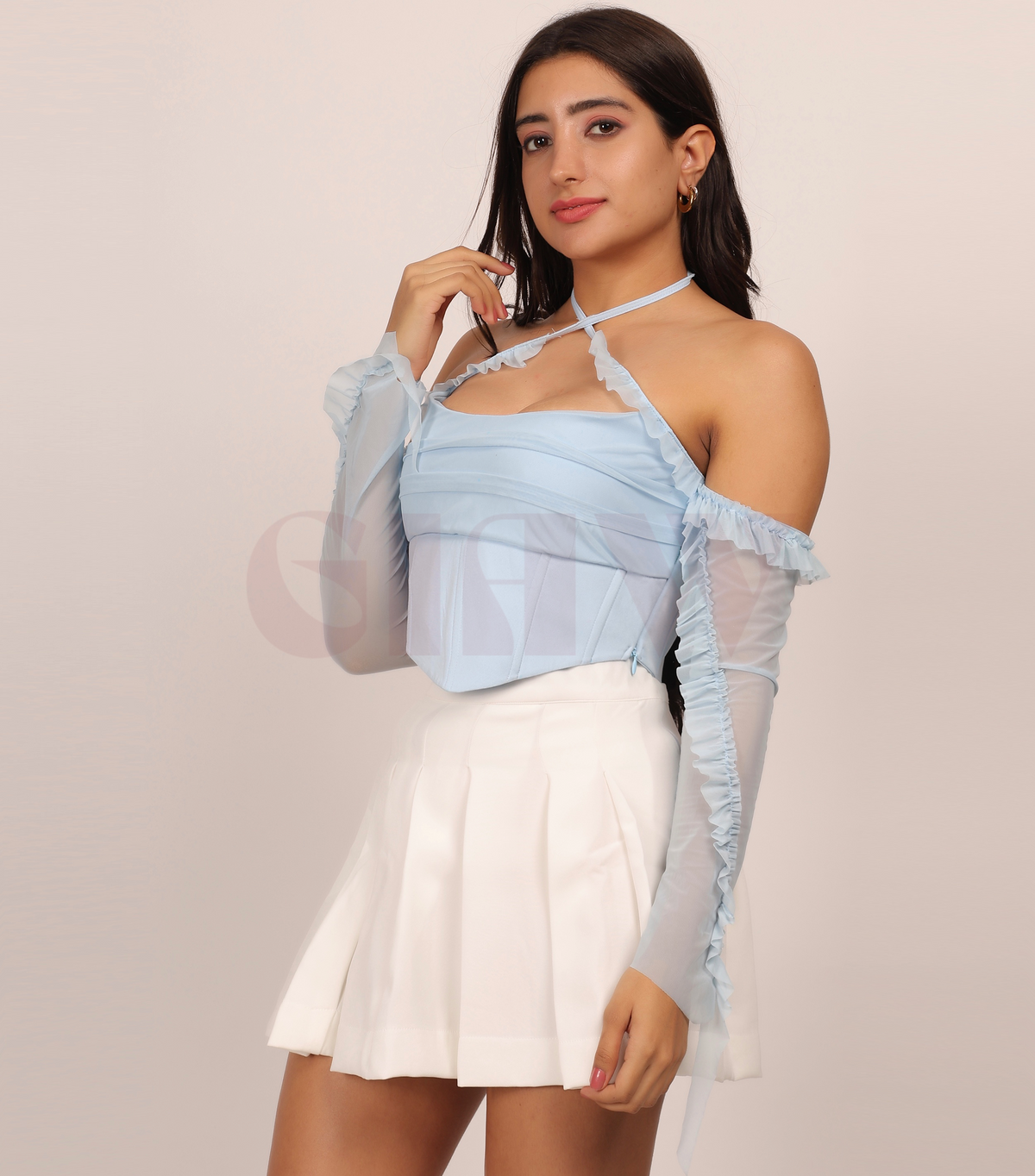 Cowl Neck Corset