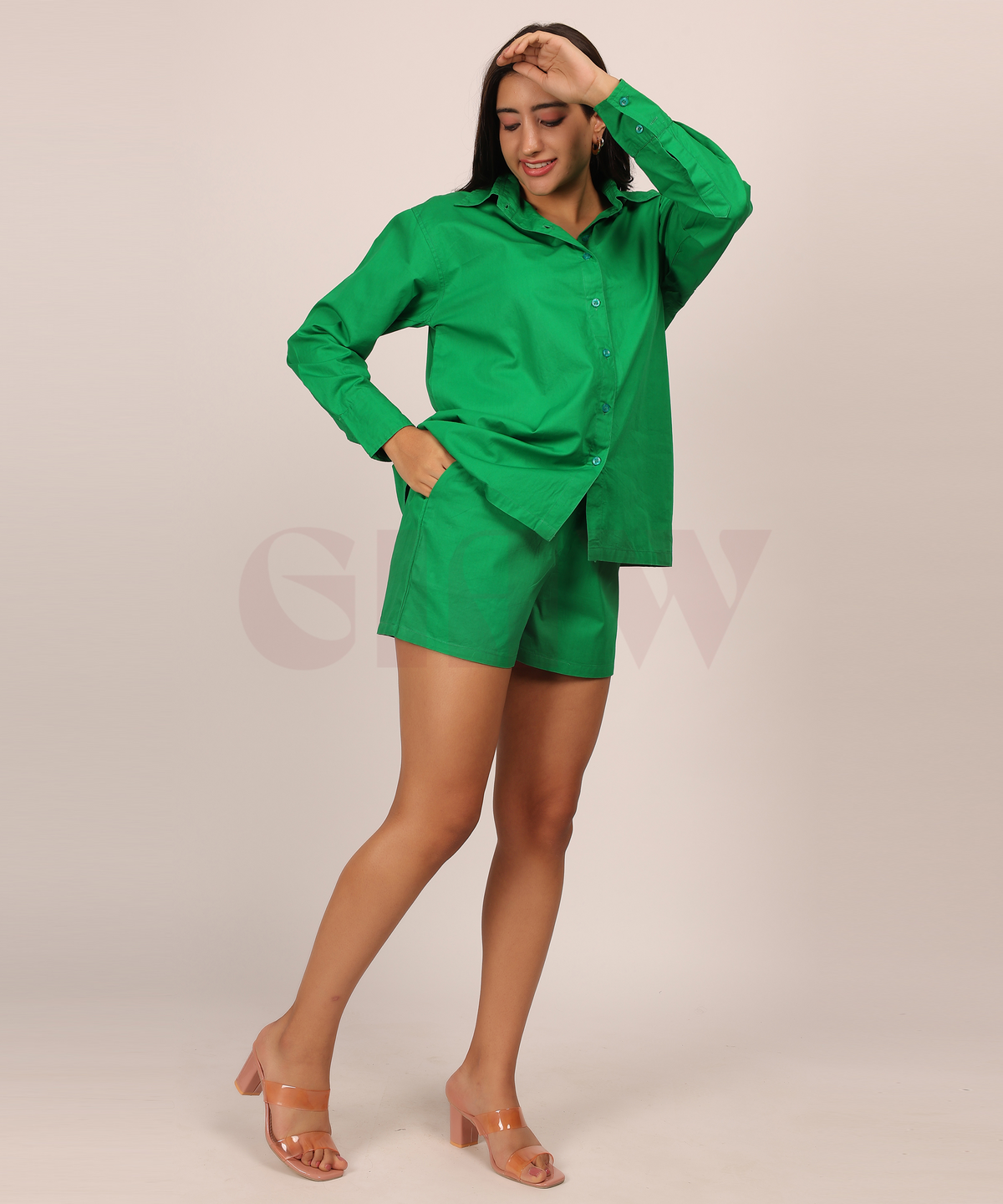 Cotton Co-ord Set with Shorts