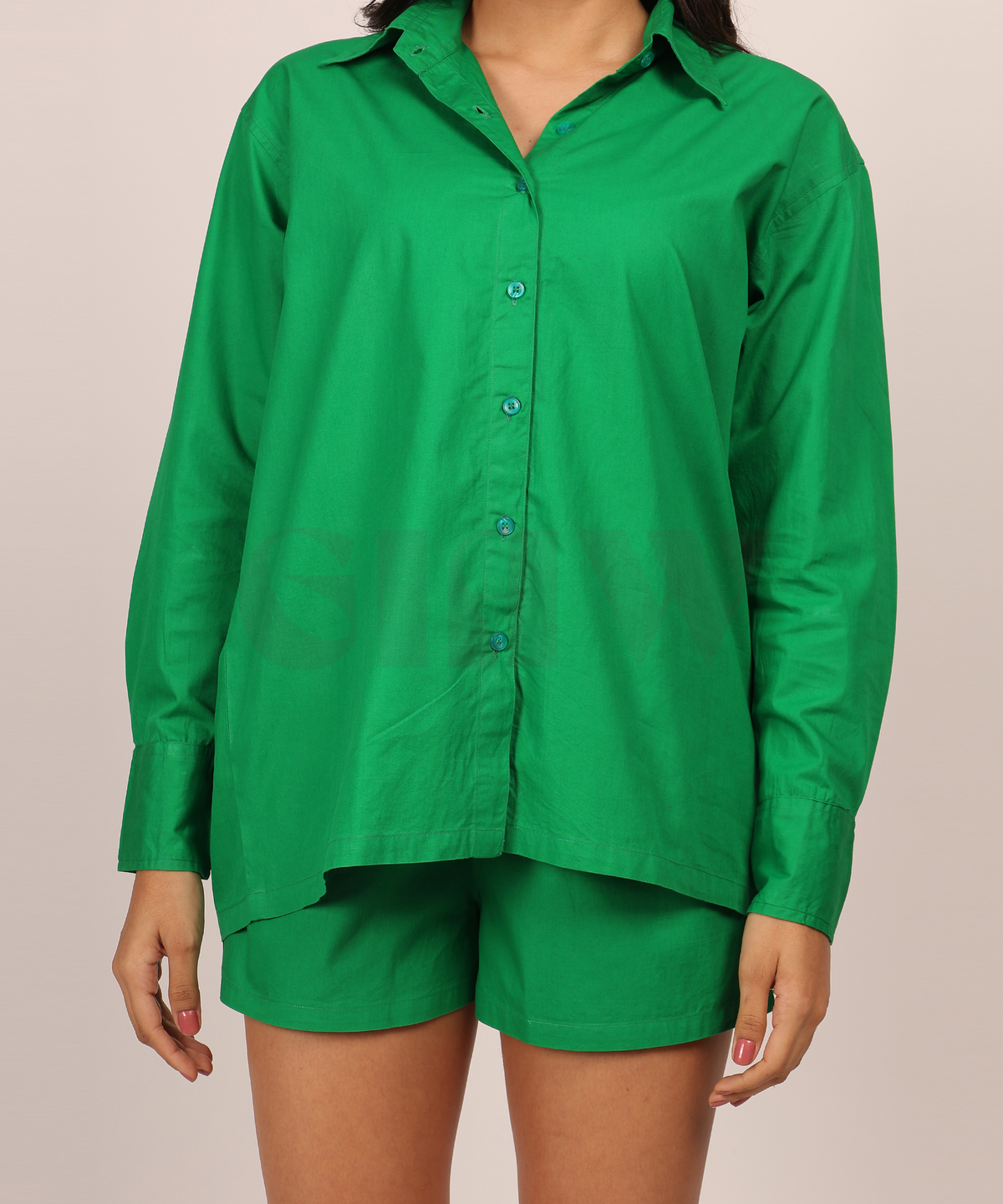 Cotton Co-ord Set with Shorts
