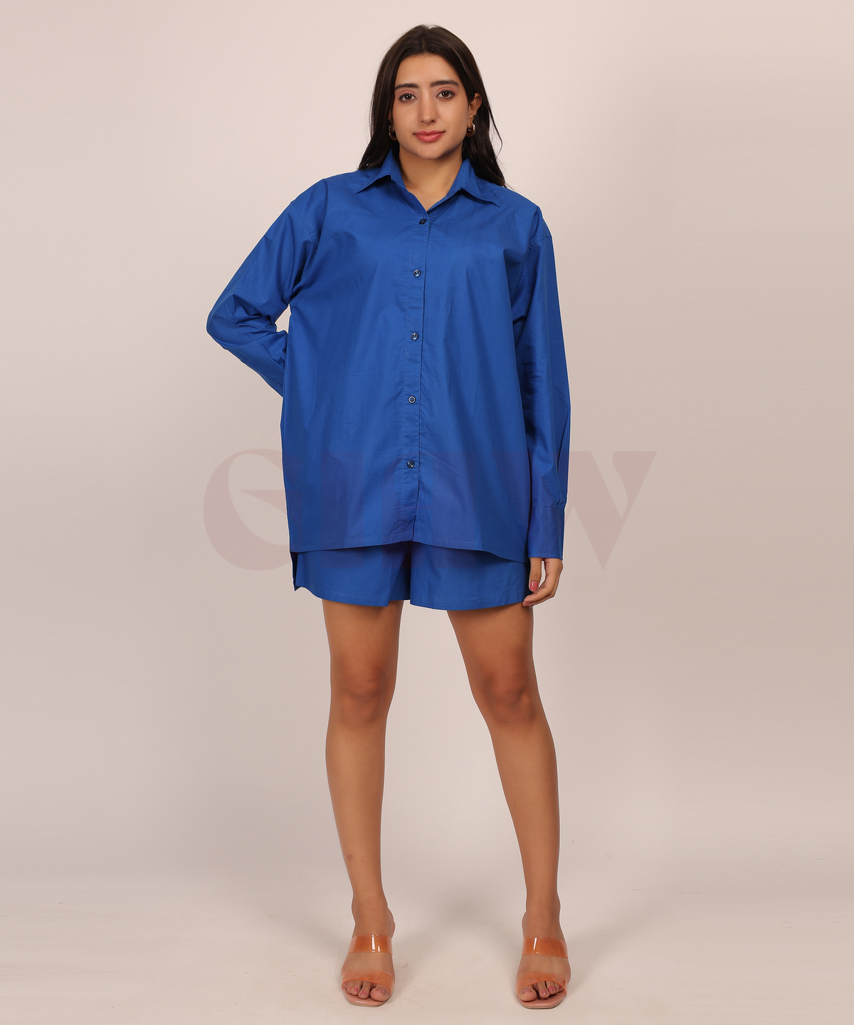 Cotton Co-ord Set with Shorts