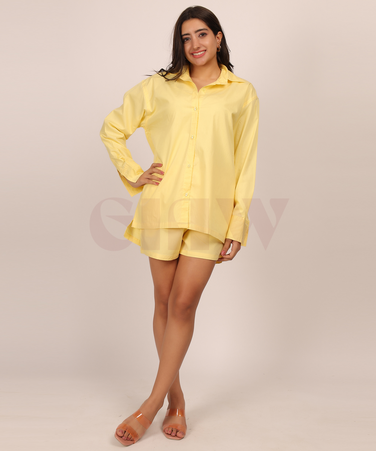 Cotton Co-ord Set with Shorts