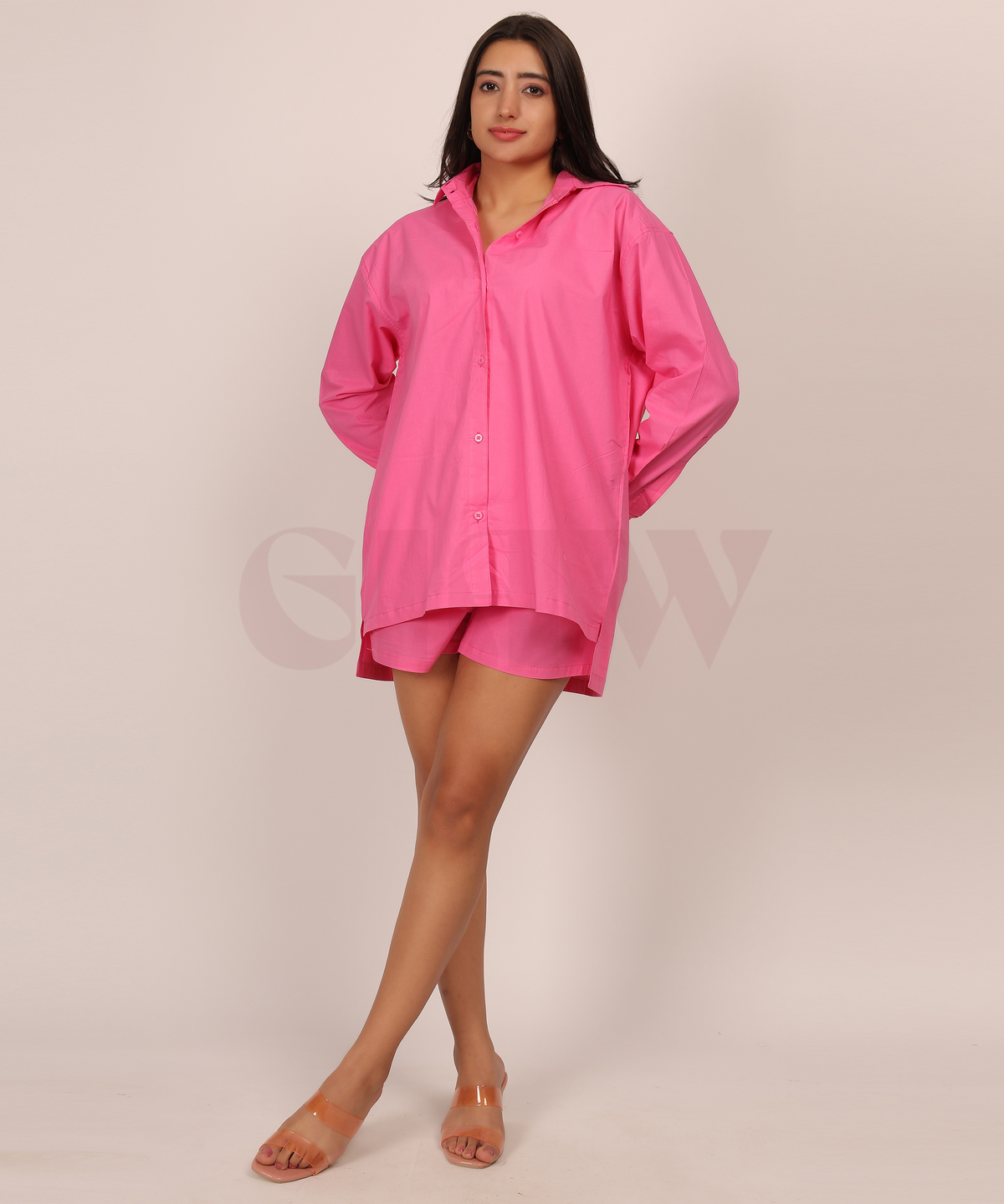 Cotton Co-ord Set with Shorts