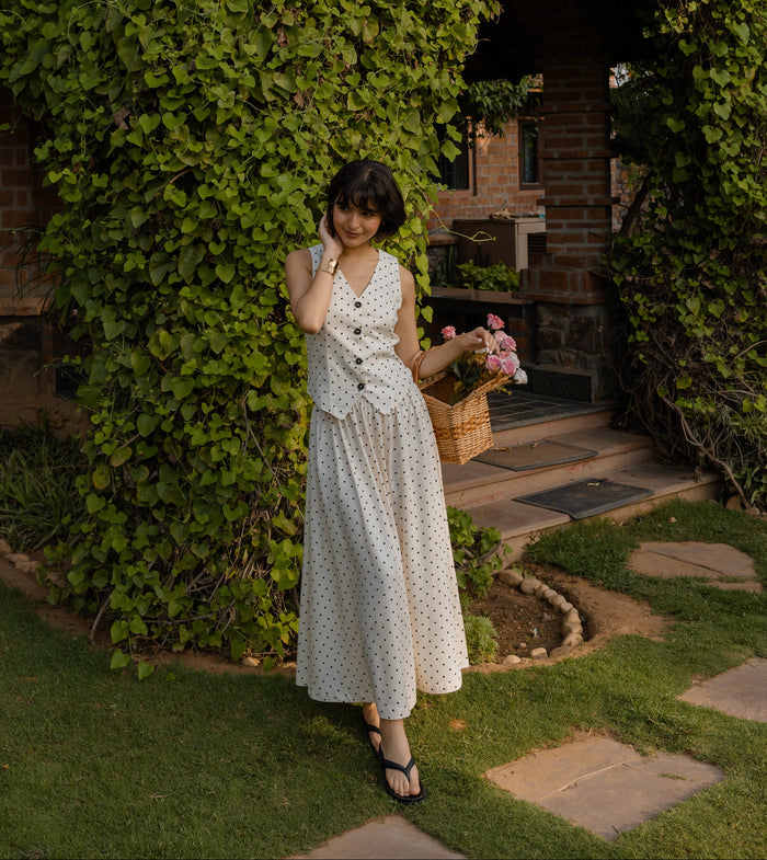 The Freckle Skirt- Polka Dot Flowy Skirt