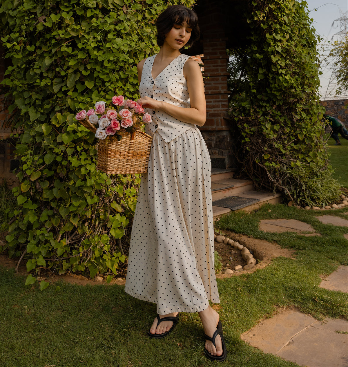 The Freckle Skirt- Polka Dot Flowy Skirt