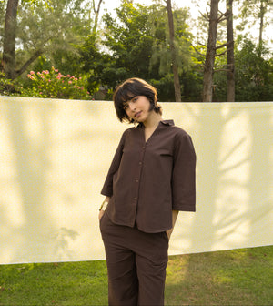 The Edit - Brown Linen Co-ord Set