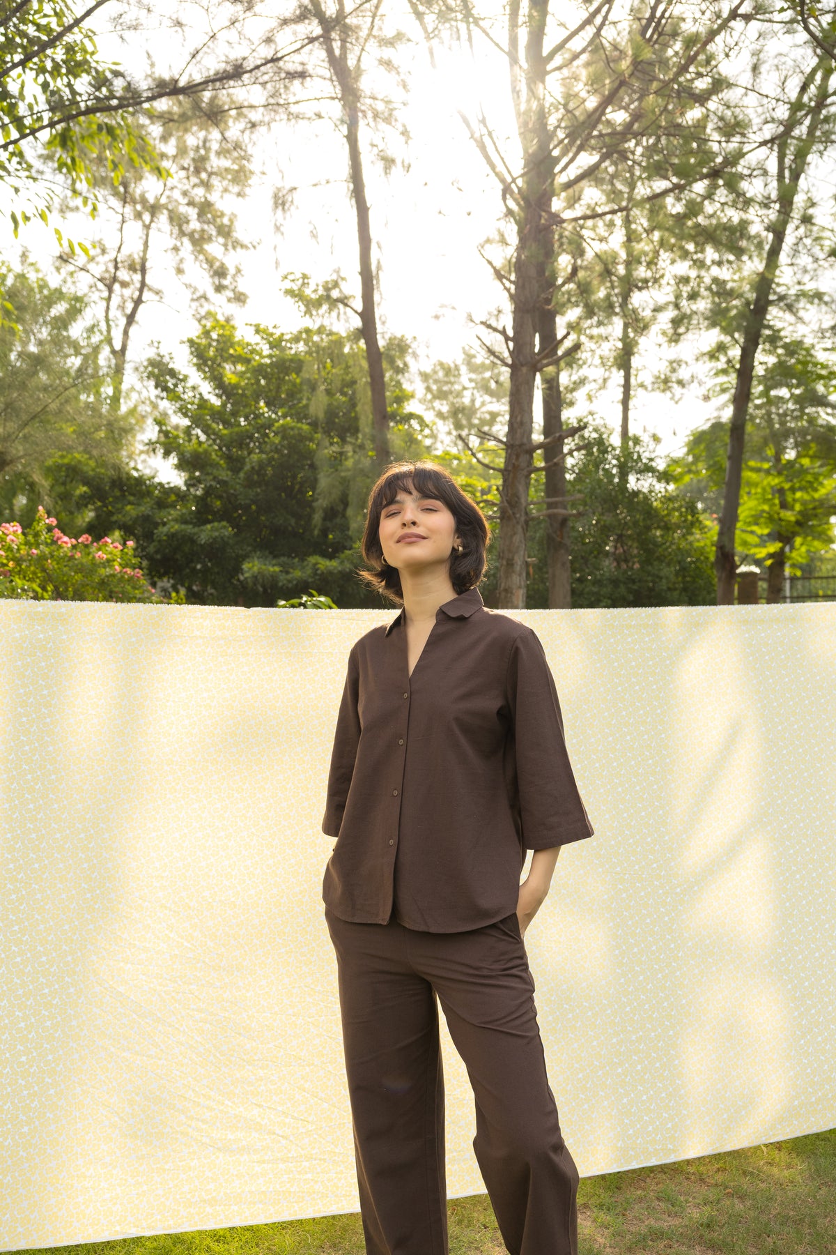 The Edit - Brown Linen Co-ord Set