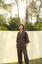 The Edit - Brown Linen Co-ord Set