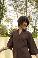 The Autumn Shirt- Flared Sleeve Linen Shirt