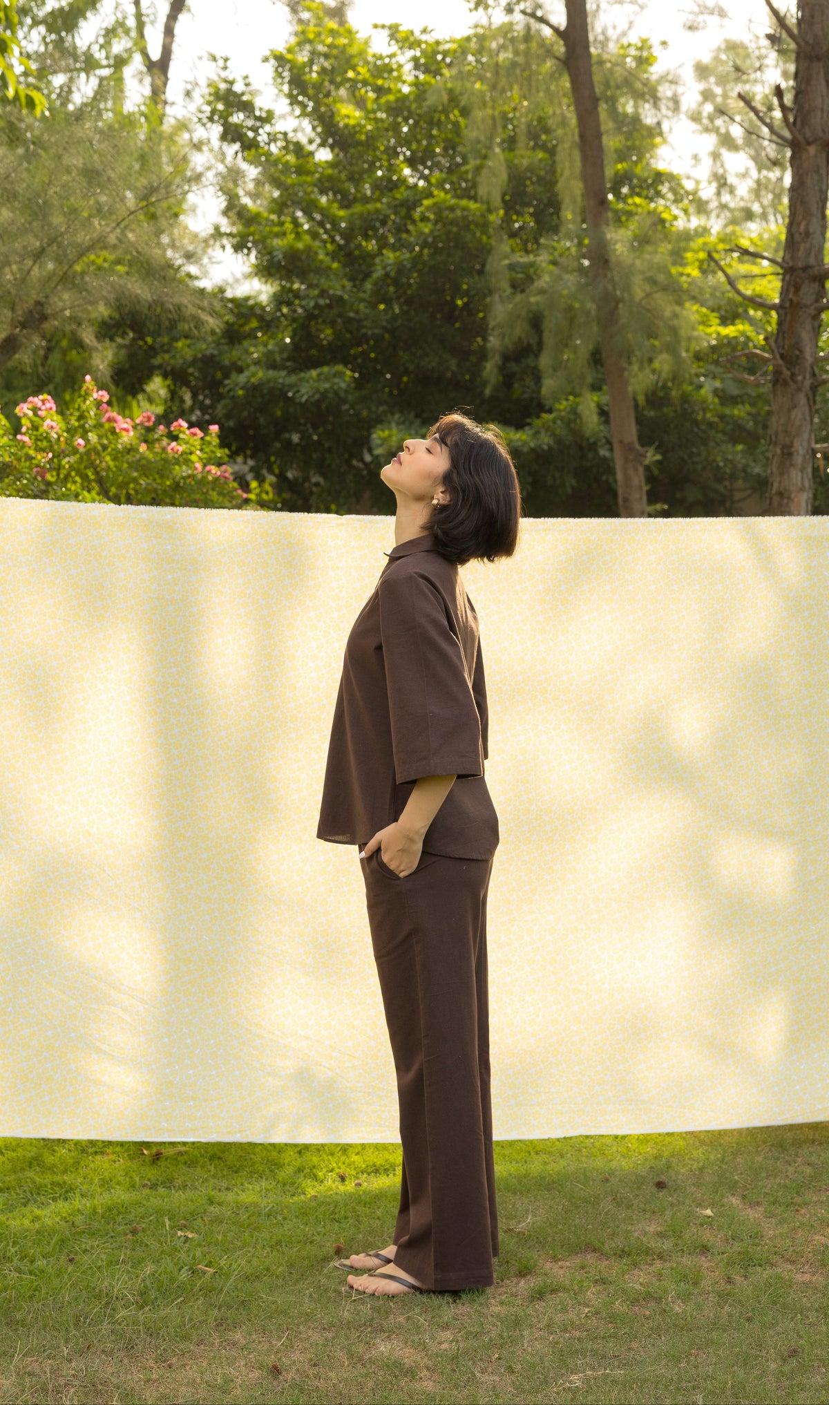 The Edit - Brown Linen Co-ord Set