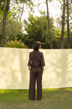 The Autumn Shirt- Flared Sleeve Linen Shirt