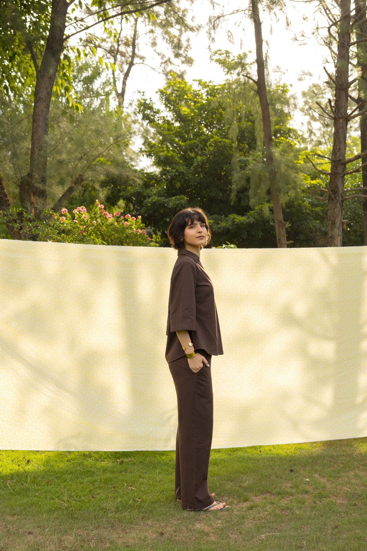 The Edit - Brown Linen Co-ord Set