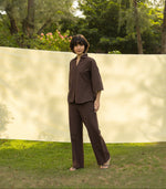 The Autumn Shirt- Flared Sleeve Linen Shirt