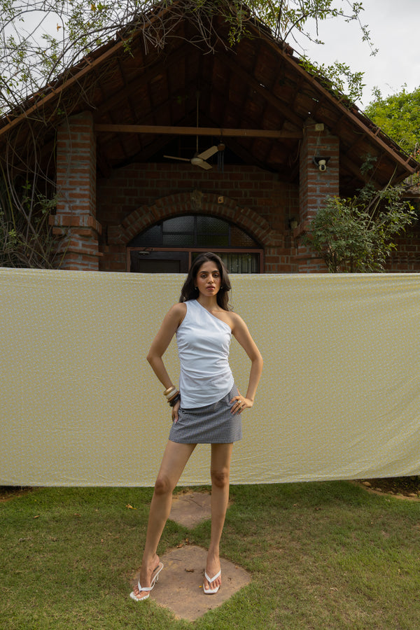 The Amber Skirt- Checked Mini Skirt