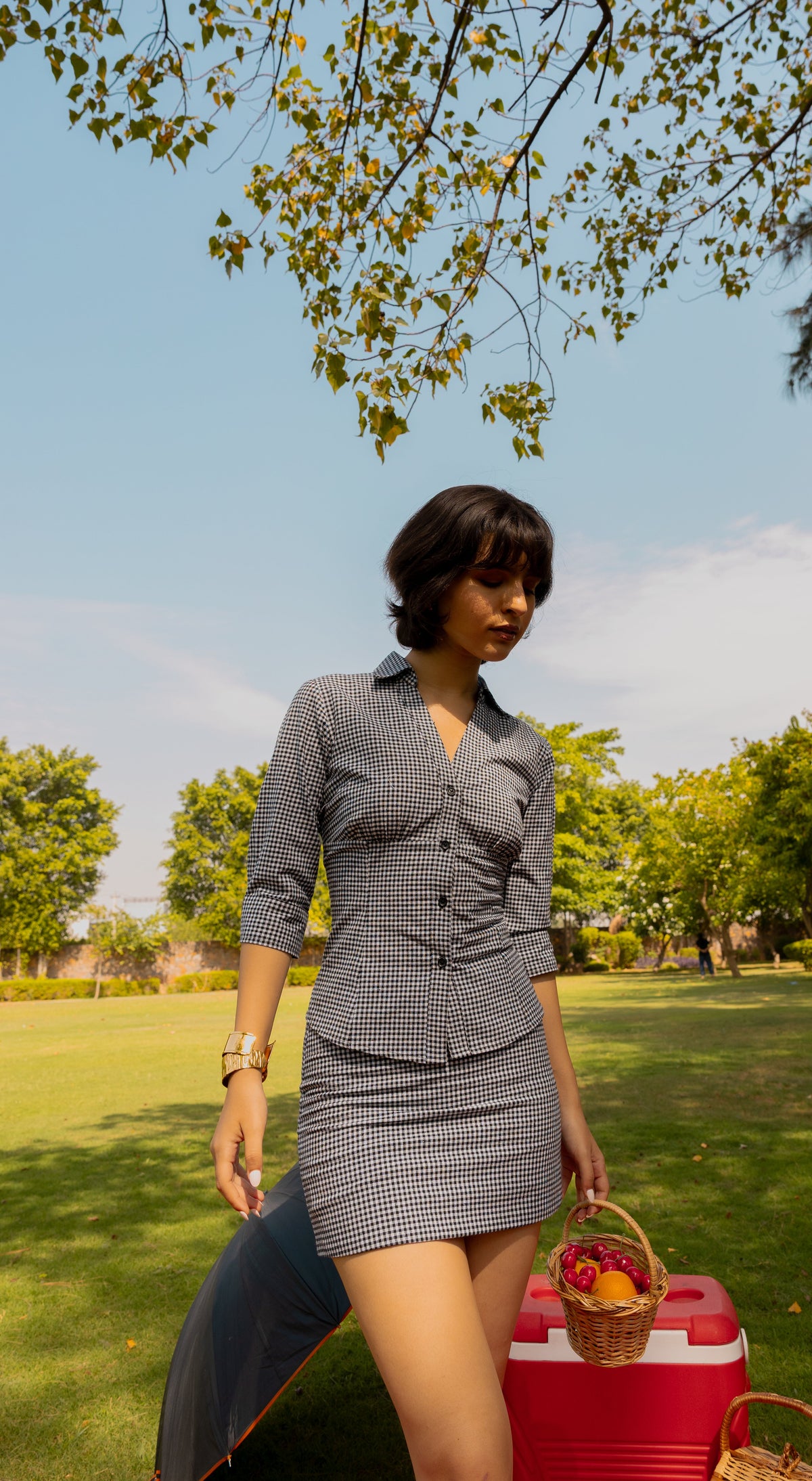 The Amber Shirt- The Gingham Cinch Shirt