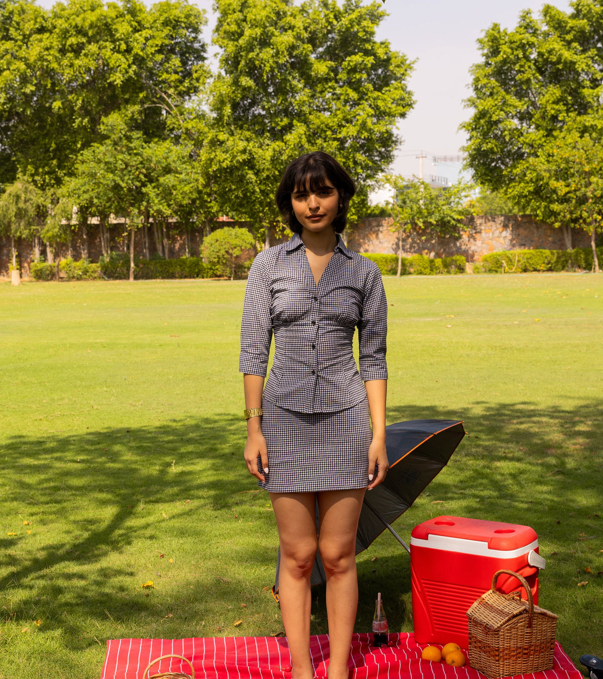 The Amber Shirt- The Gingham Cinch Shirt