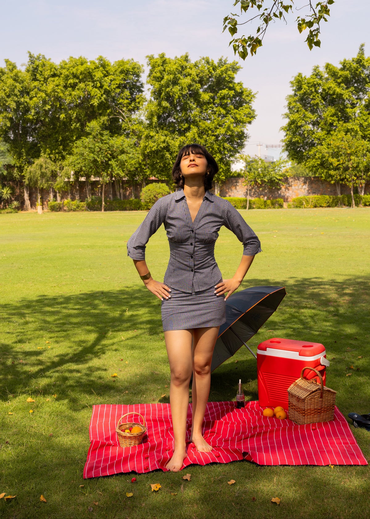 The Amber Shirt- The Gingham Cinch Shirt