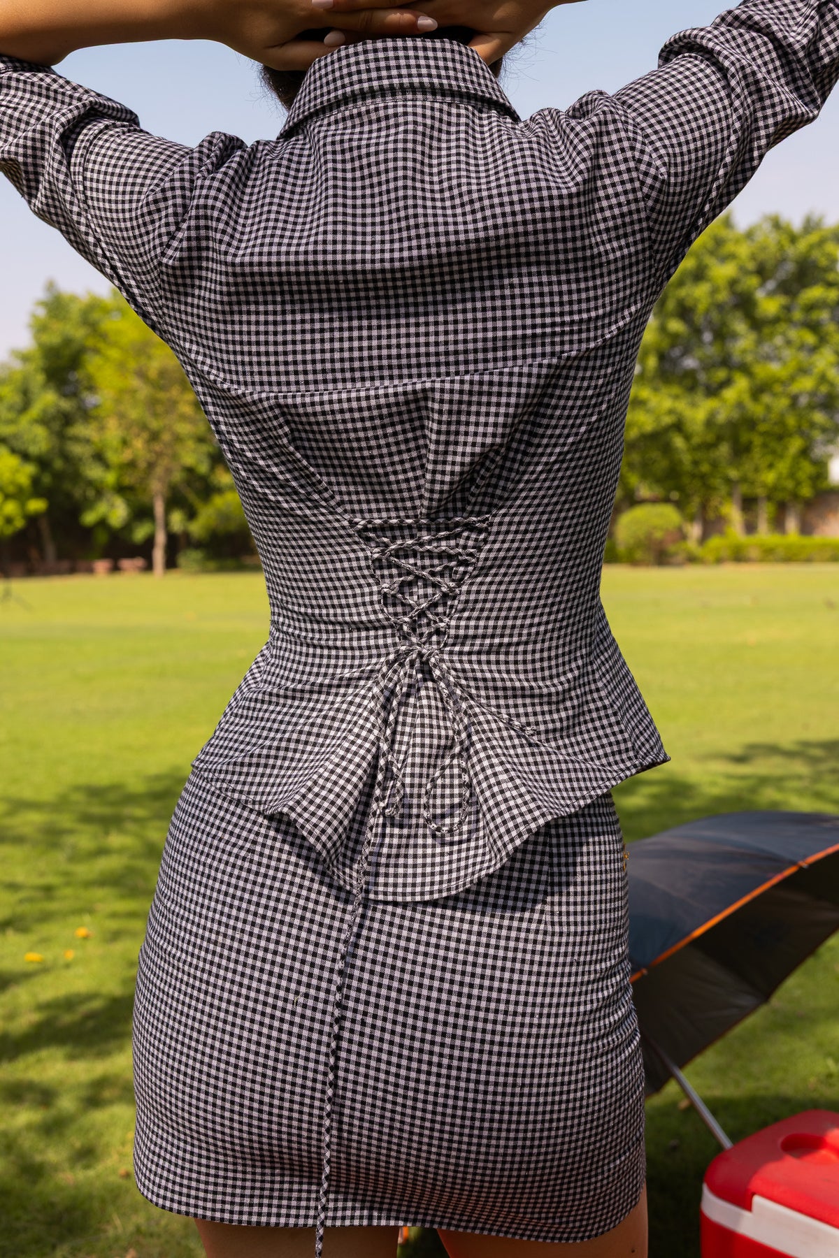 The Amber Shirt- The Gingham Cinch Shirt