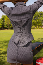 The Amber Shirt- The Gingham Cinch Shirt