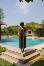 The Elysia Dress- Linen Sleeveless Maxi Dress