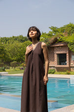 The Elysia Dress- Linen Sleeveless Maxi Dress