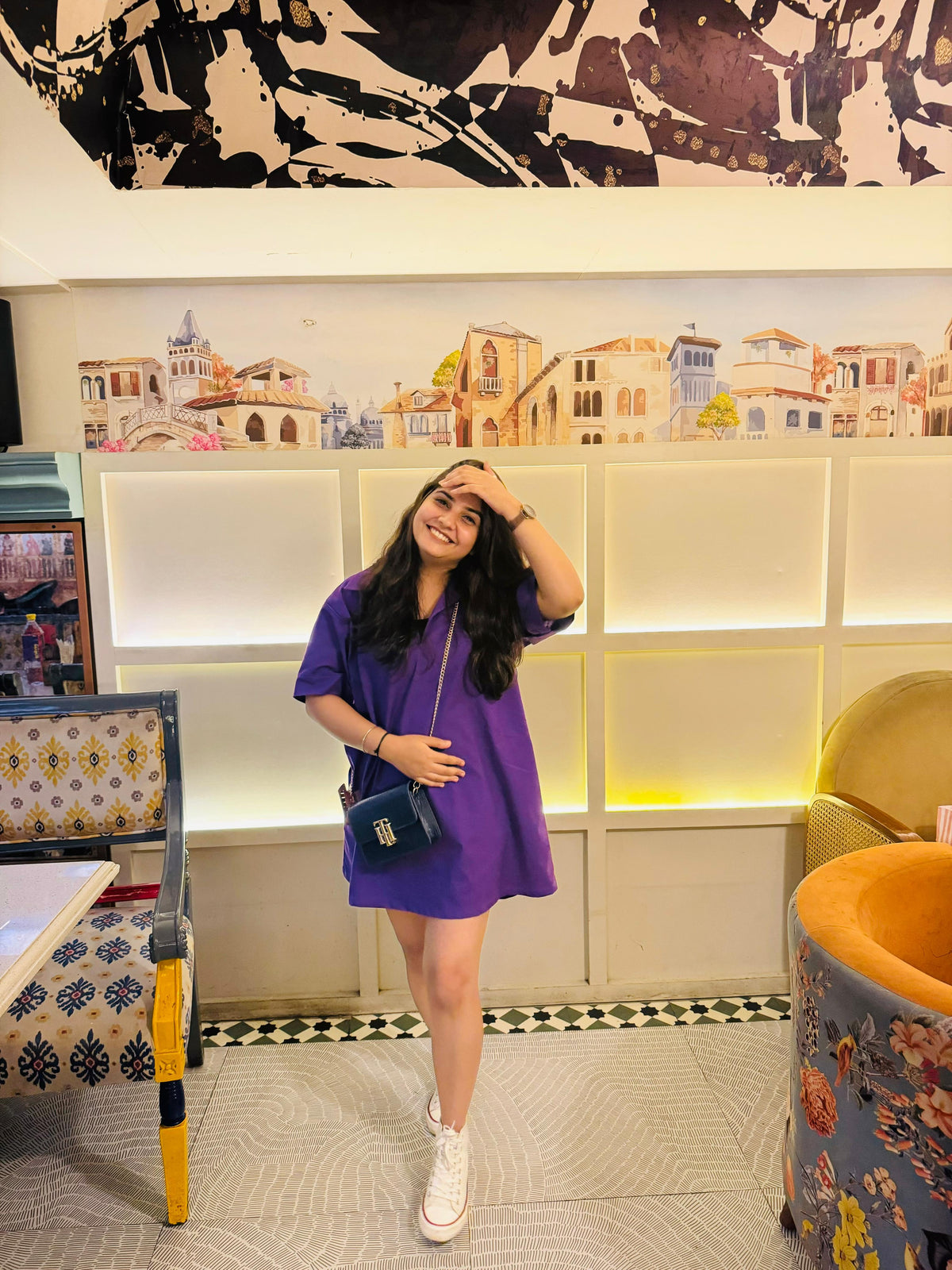 Amethyst Collar Dress