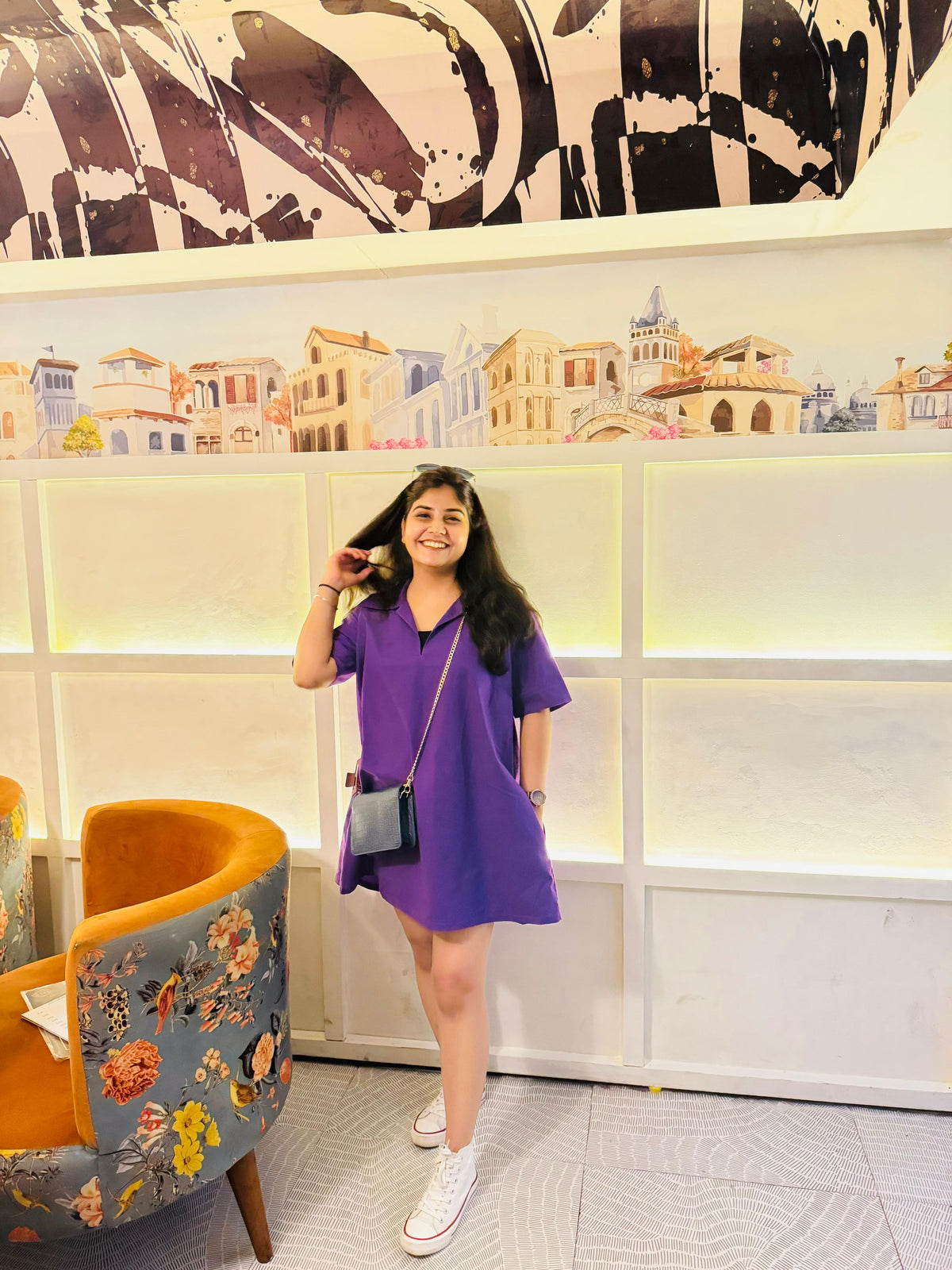 Amethyst Collar Dress