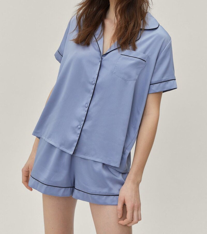 Blue Nightsuit with Shorts