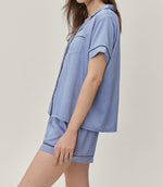 Load image into Gallery viewer, Blue Nightsuit with Shorts
